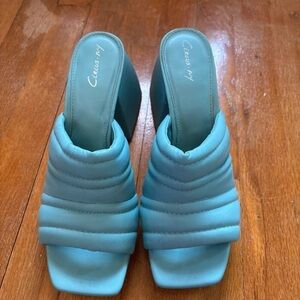 Circus by Sam Edelman Light Blue Padded Mules